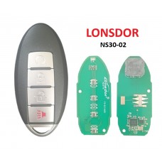 Lonsdor Nissan 4 buttons smart key NS30-02