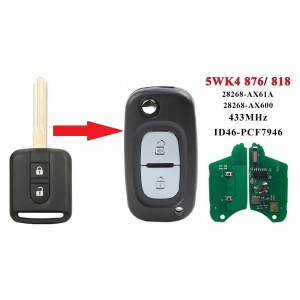 Nissan Автоключ зі штатною охоронною системою RK10B