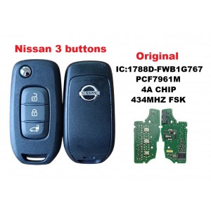 Nissan Автоключ зі штатною охоронною системою RK37