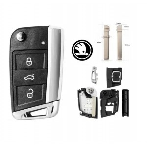 Skoda Корпус викидного автоключа KS56D2
