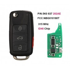 Volkswagen Remote autokey RK02AE